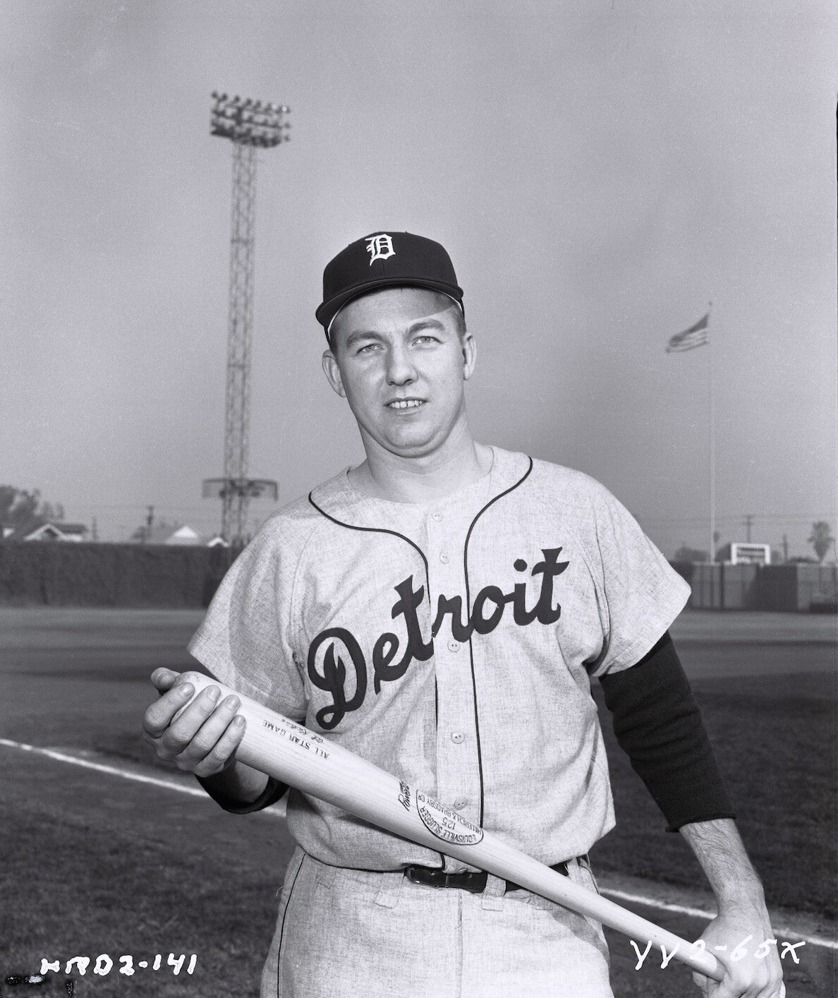 Al Kaline 1959 Home Run Derby Original Photo Film Negative 4x5 RARE!