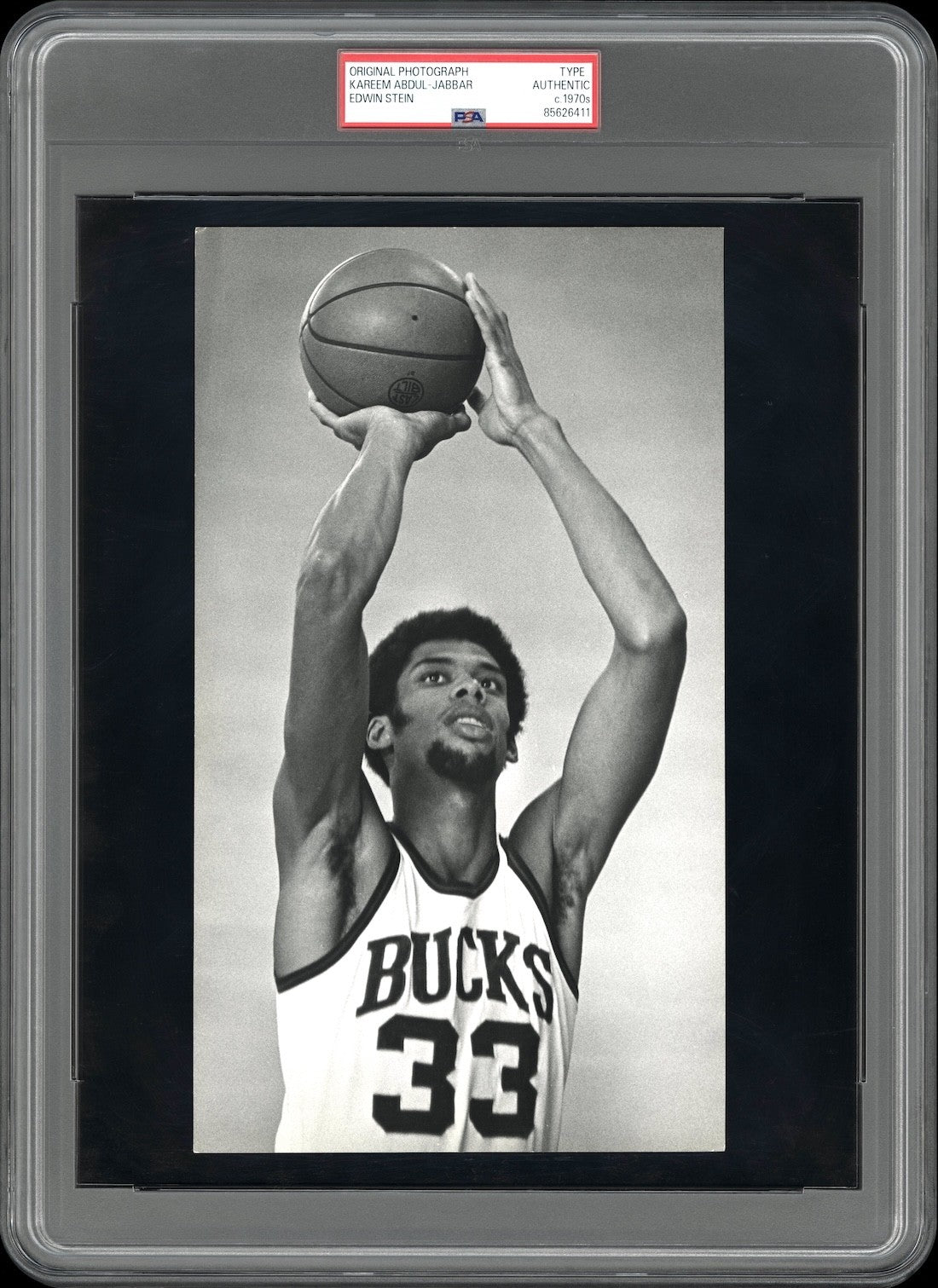 Kareem Abdul-Jabbar 1970's Milwaukee Bucks Lakers Type 1 Original Photo PSA/DNA
