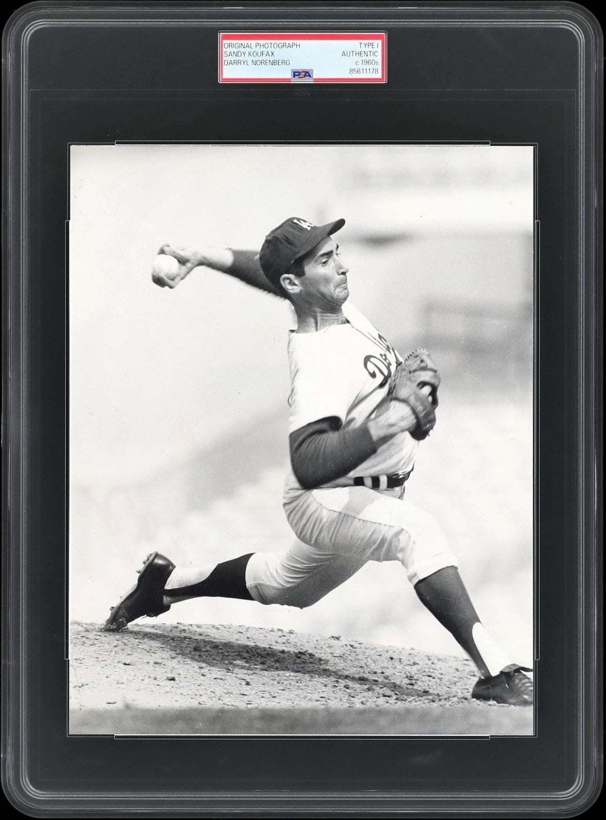 Sandy Koufax 1965 Dodgers Type 1 Original Photo PSA/DNA Incredible Single Shot!