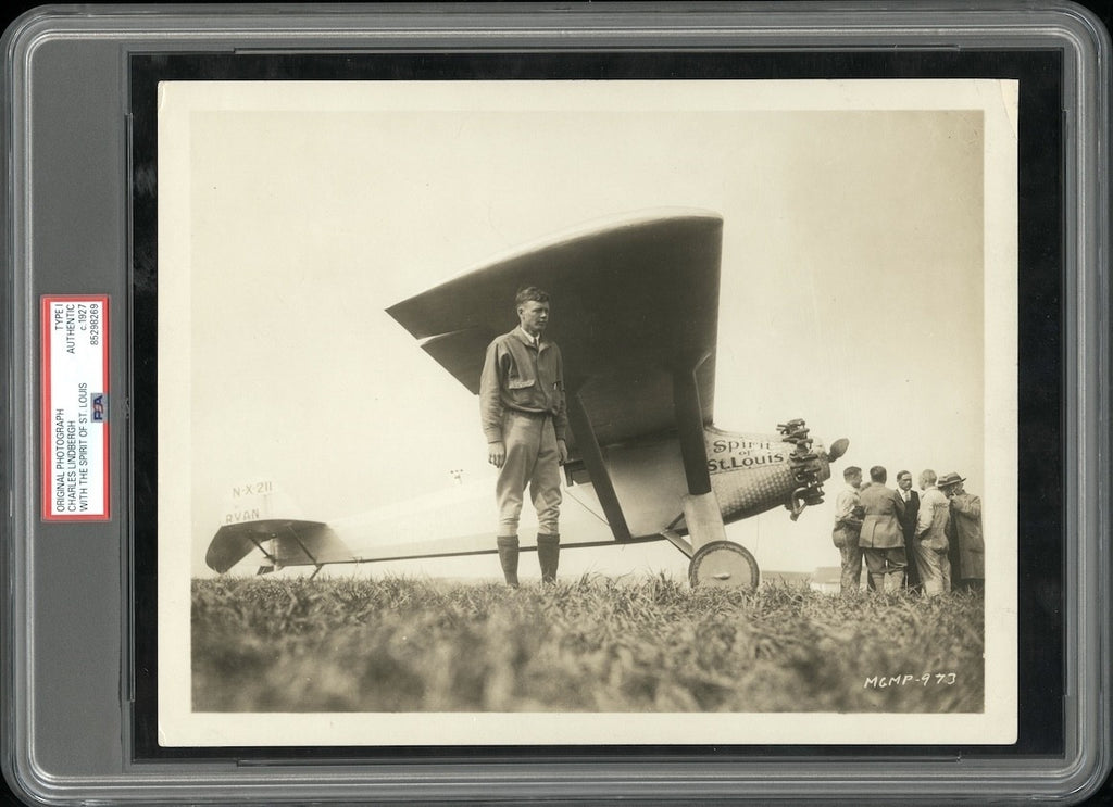 Charles Lindbergh 1927 Type 1 Original Photo PSA/DNA *w The Spirit of St. Louis*
