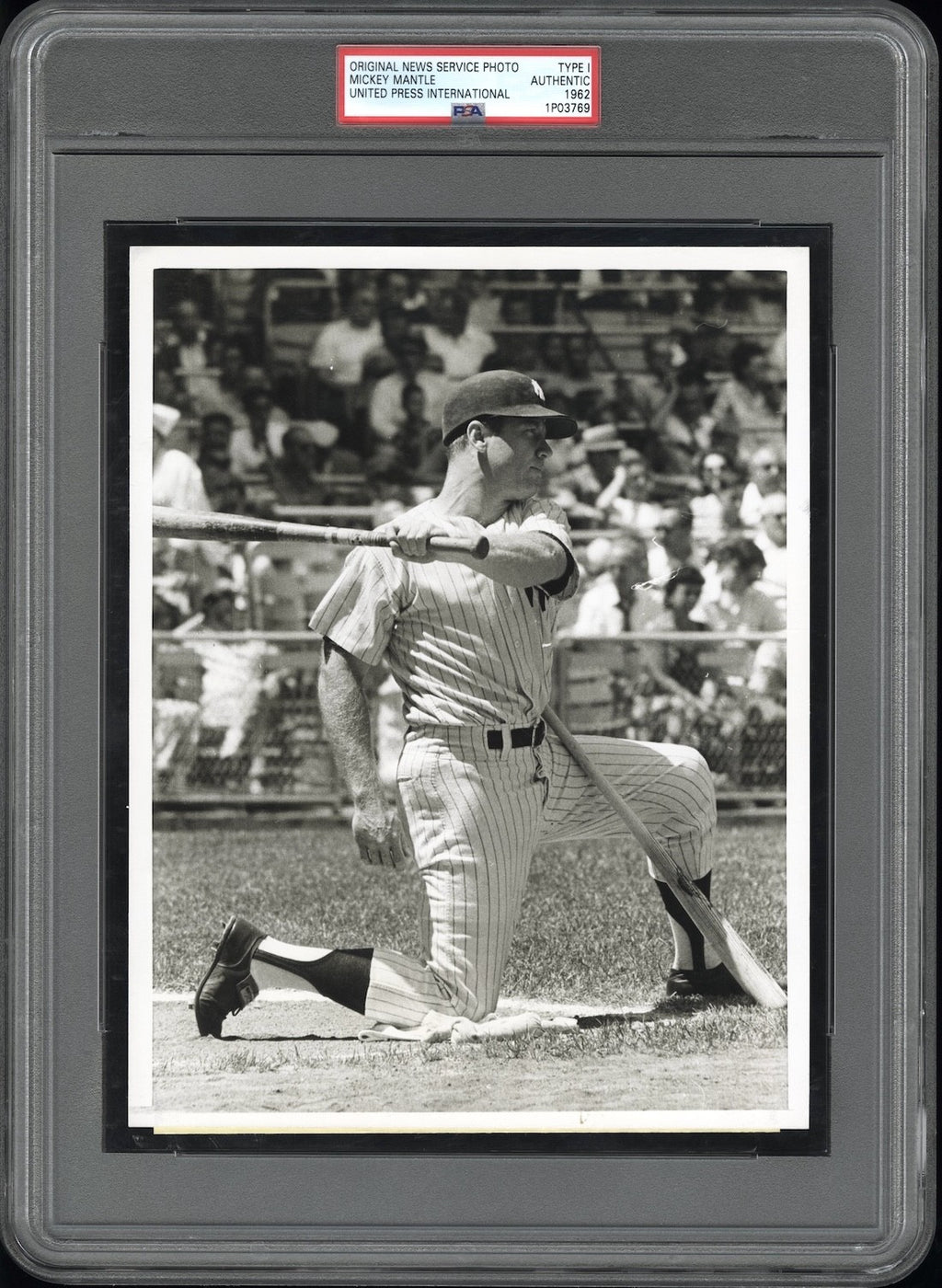 Mickey Mantle 1962 NY Yankees Type 1 Original Photo PSA/DNA *Crystal Clear!*