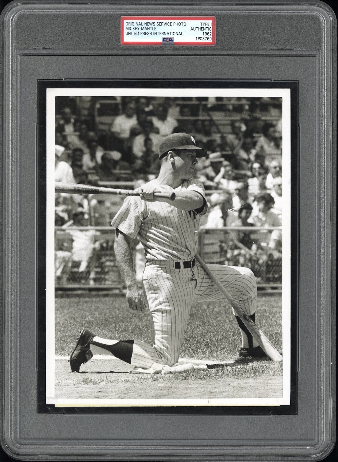 Mickey Mantle 1962 NY Yankees Type 1 Original Photo PSA/DNA *Crystal Clear!*