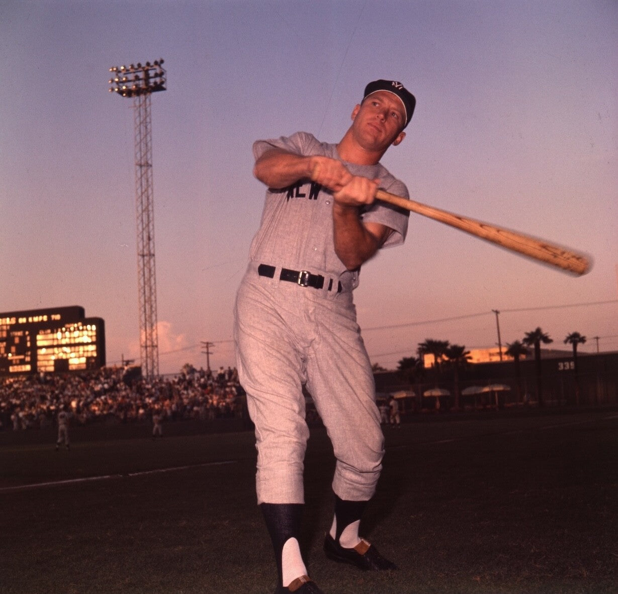 Mickey Mantle 1961 New York Yankees Original Color Photo Negative 120MM