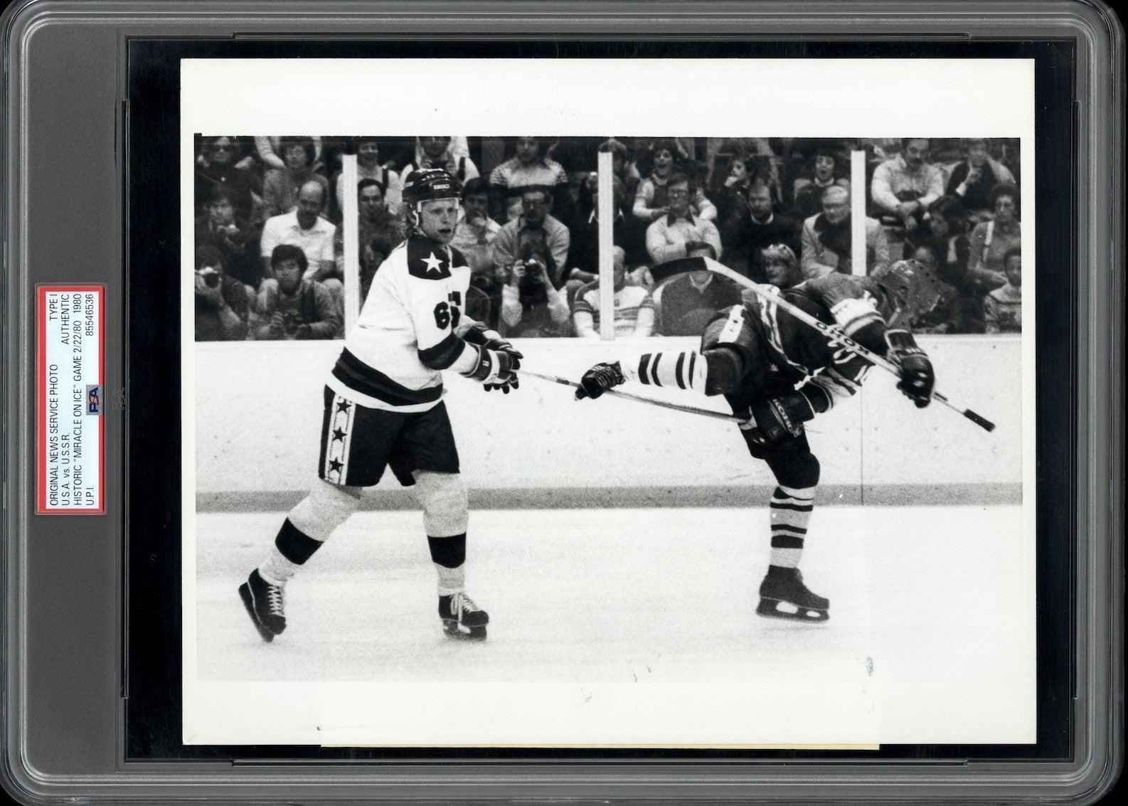 "Miracle on Ice" 1980 USA vs. USSR Olympics Type 1 Original Photo PSA/DNA *RARE*