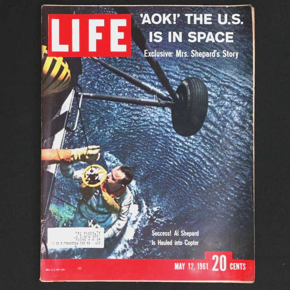 Alan Shepard 1961 NASA Type 1 Original Photo PSA/DNA *LIFE MAGAZINE COVER IMAGE*