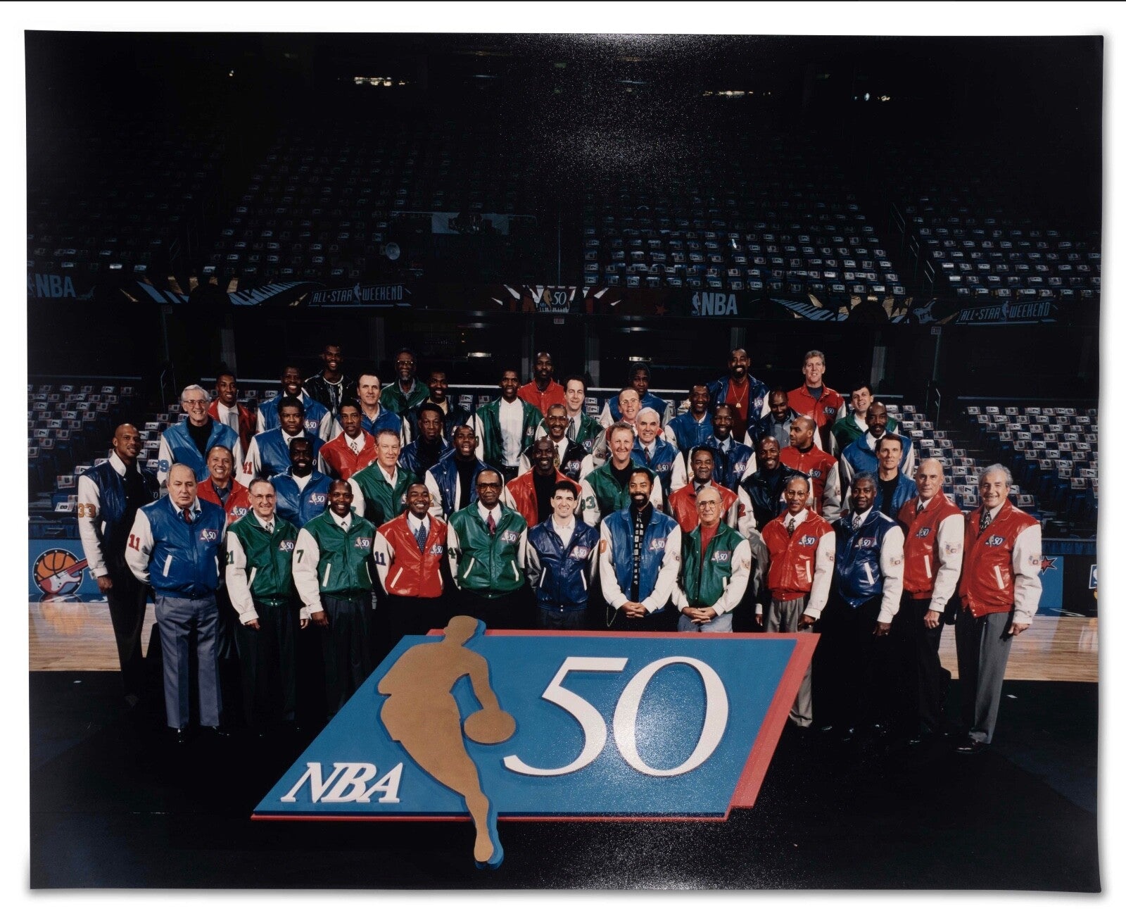1997 NBA 50 Greatest Players Type 1 Original Color Photo PSA/DNA Very Rare!