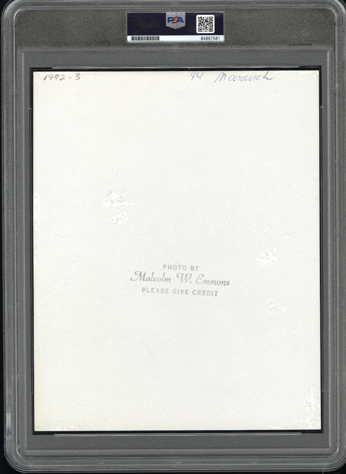 Pete Maravich 1972 Atlanta Hawks Type I Original PSA/DNA Photo Malcolm Emmons