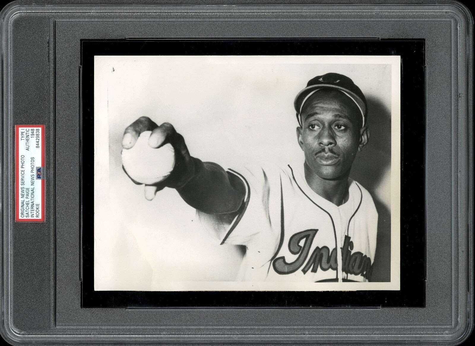 Satchel Paige 1948 Rookie Cleveland Indians Type I Original Photo PSA/DNA