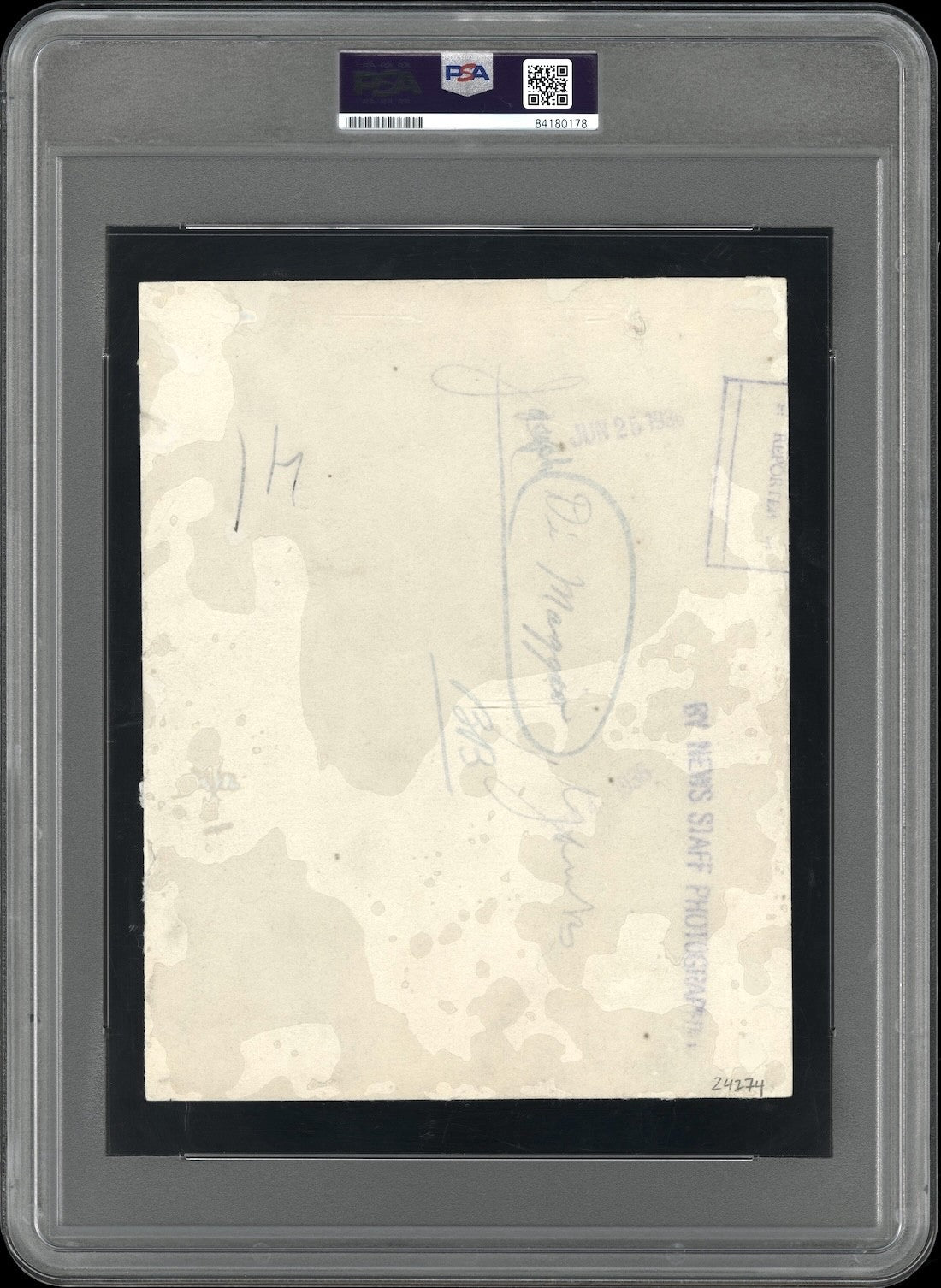 Joe DiMaggio 1936 Comics Style Yankees Type I Original Photo PSA/DNA *Rookie*