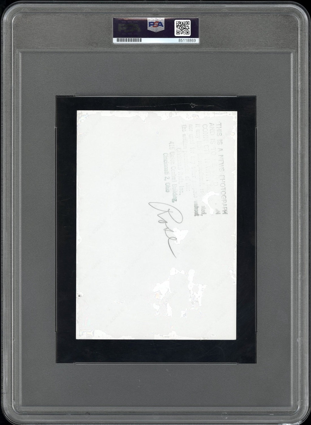 Pete Rose 1960’s Rookie Era Type I Original Photo PSA/DNA Signed w Inscription PSA 10