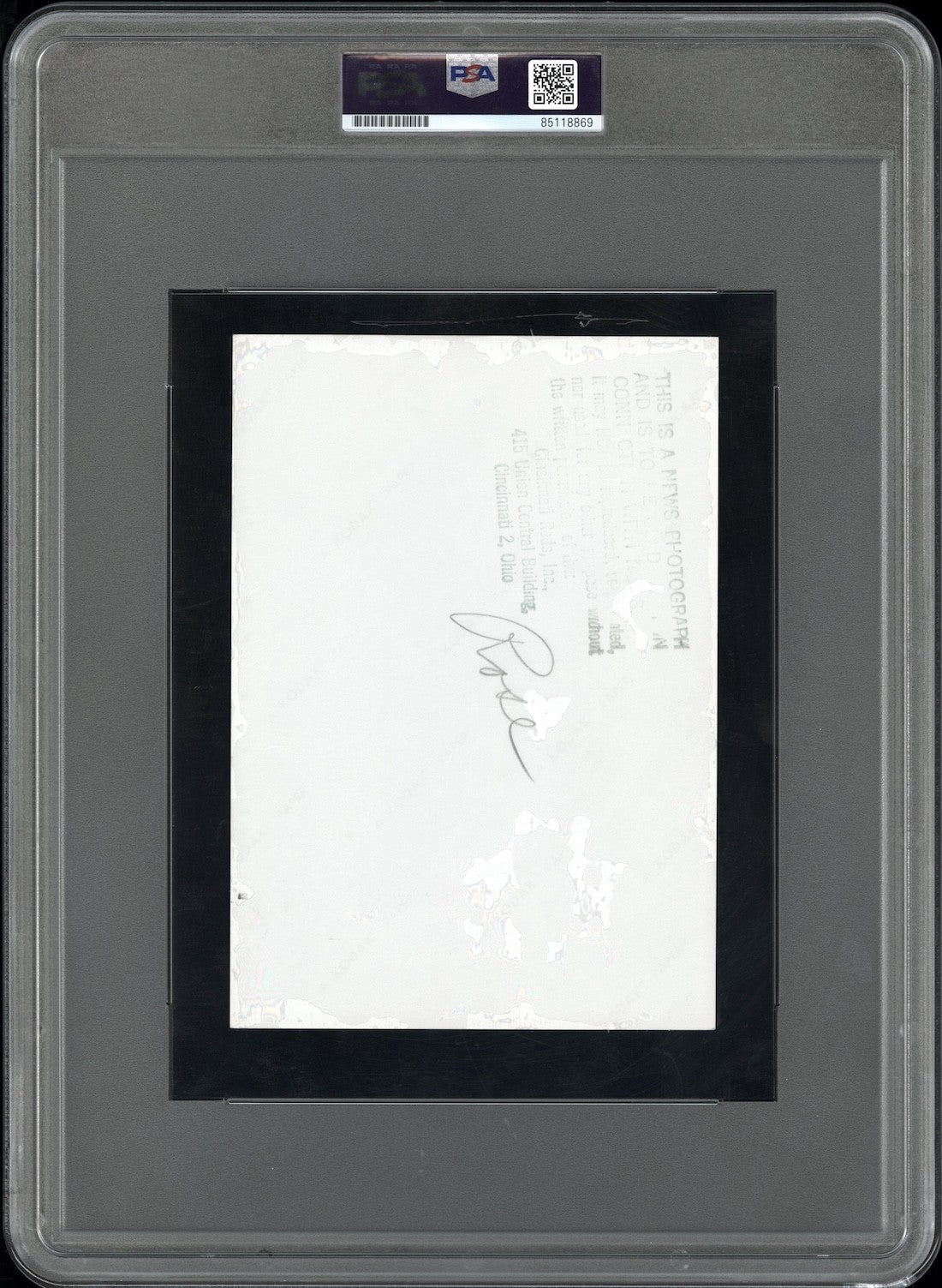 Pete Rose 1960’s Rookie Era Type I Original Photo PSA/DNA Signed w Inscription PSA 10
