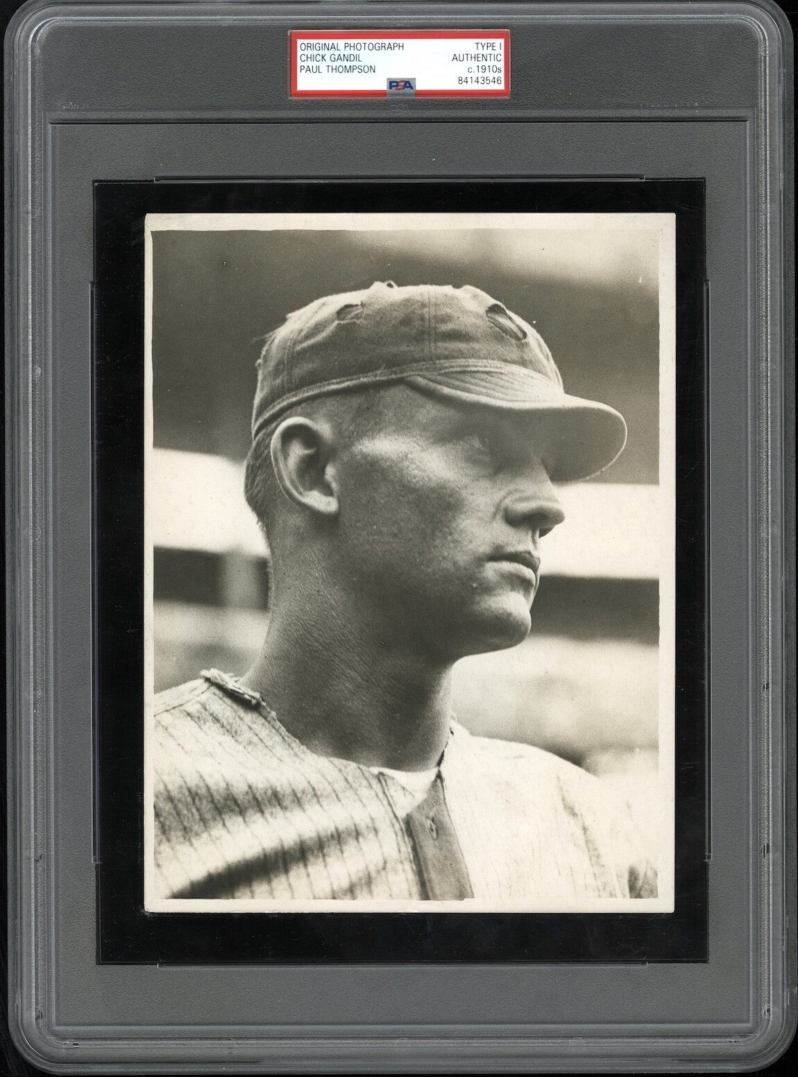 Chick Gandil 1915 Type I Original Photo Thompson PSA/DNA *Leader of Black Sox*