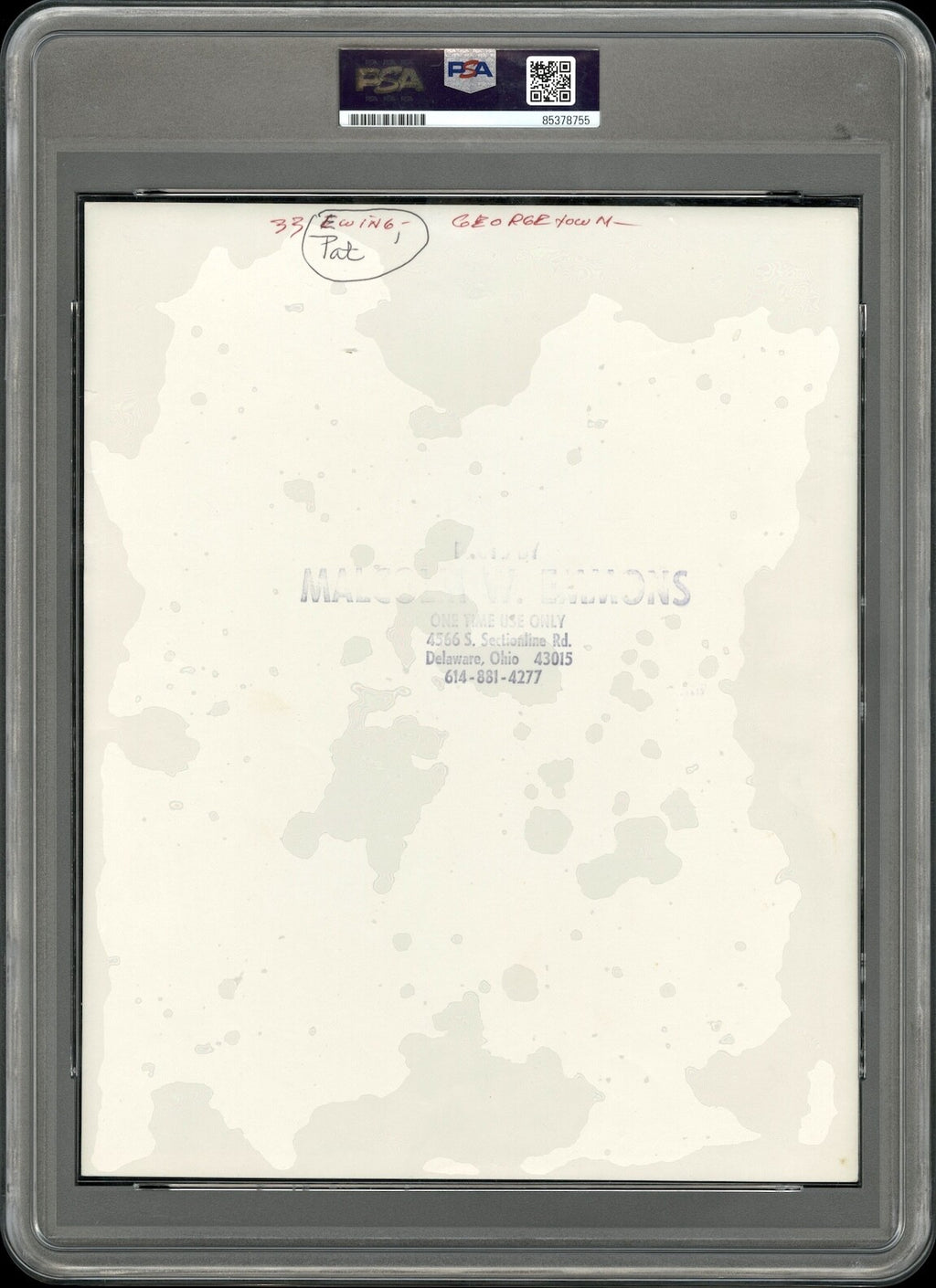 P. Ewing & R. Sampson 1982 Type I Original PSA/DNA Photo by Malcolm Emmons