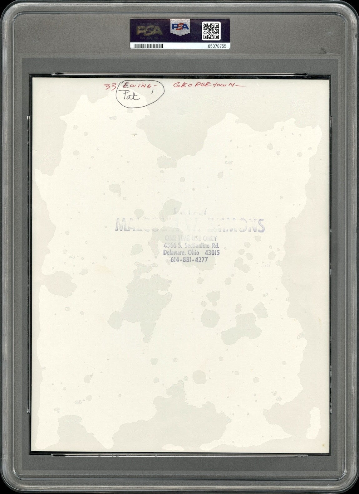 P. Ewing & R. Sampson 1982 Type I Original PSA/DNA Photo by Malcolm Emmons