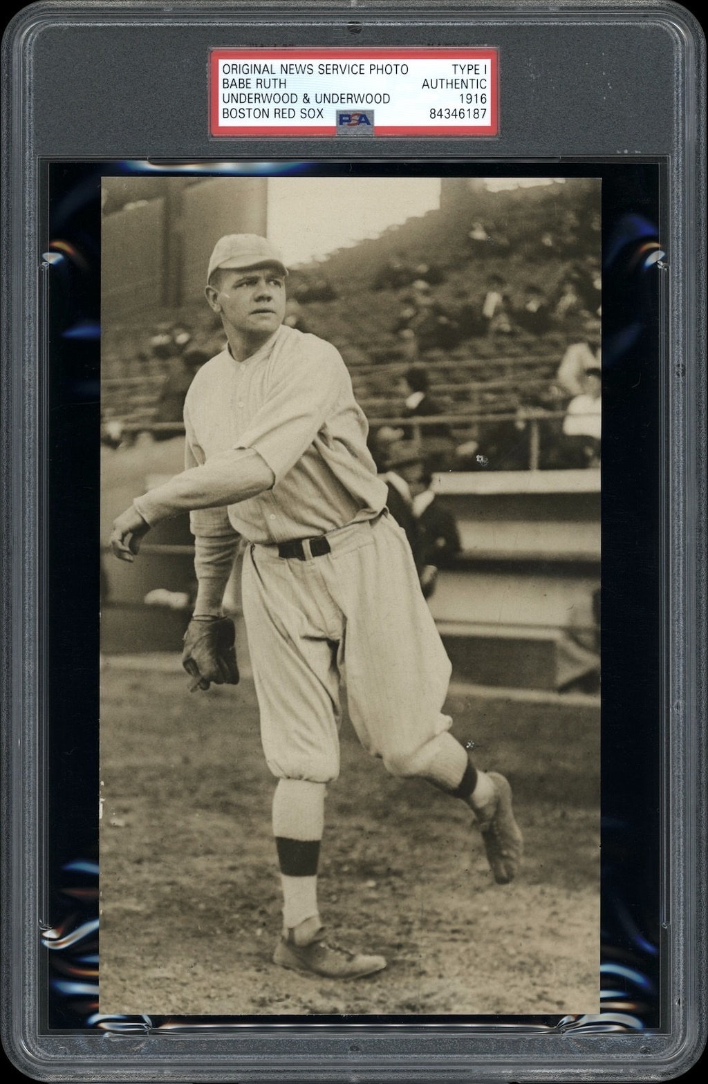 Babe Ruth 1916 Red Sox Type 1 Original Photo PSA/DNA Similar Image to M101-5 RC!