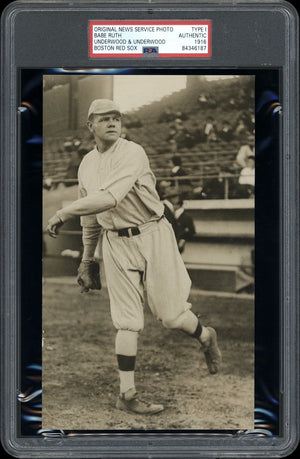 Babe Ruth 1916 Red Sox Type 1 Original Photo PSA/DNA Similar Image to M101-5 RC!
