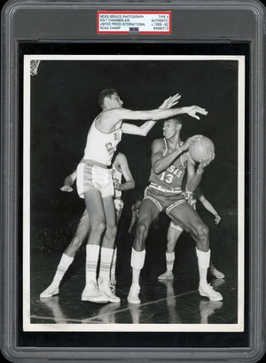 Wilt Chamberlain 1957 NCAA Finals Kansas NC Type II Original Photo PSA/DNA RARE!