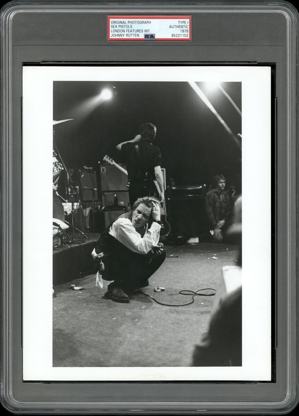 Johnny Rotten 1978 Sex Pistols Punk Rock Band Type 1 Original Photo PSA/DNA